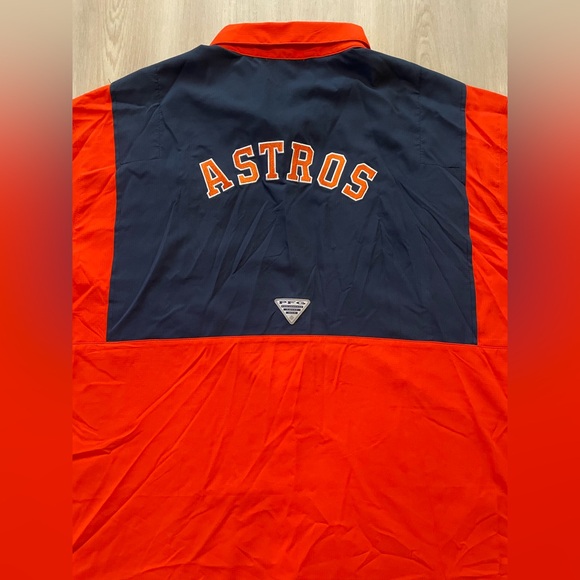 Columbia PFG Omni-Shade Tamiami MLB Houston Astros Fishing Outdoors Shirt Sz 3XL - Picture 2 of 6